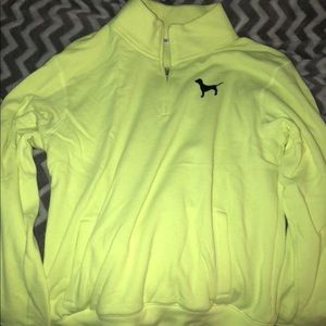 Neon Yellow Victoria’s secret pullover